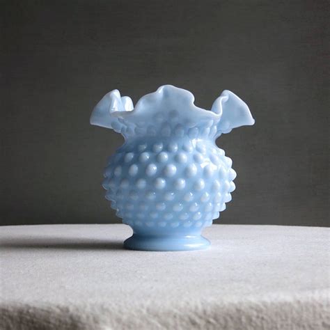 fenton hobnail glassware|vintage blue hobnail glassware.